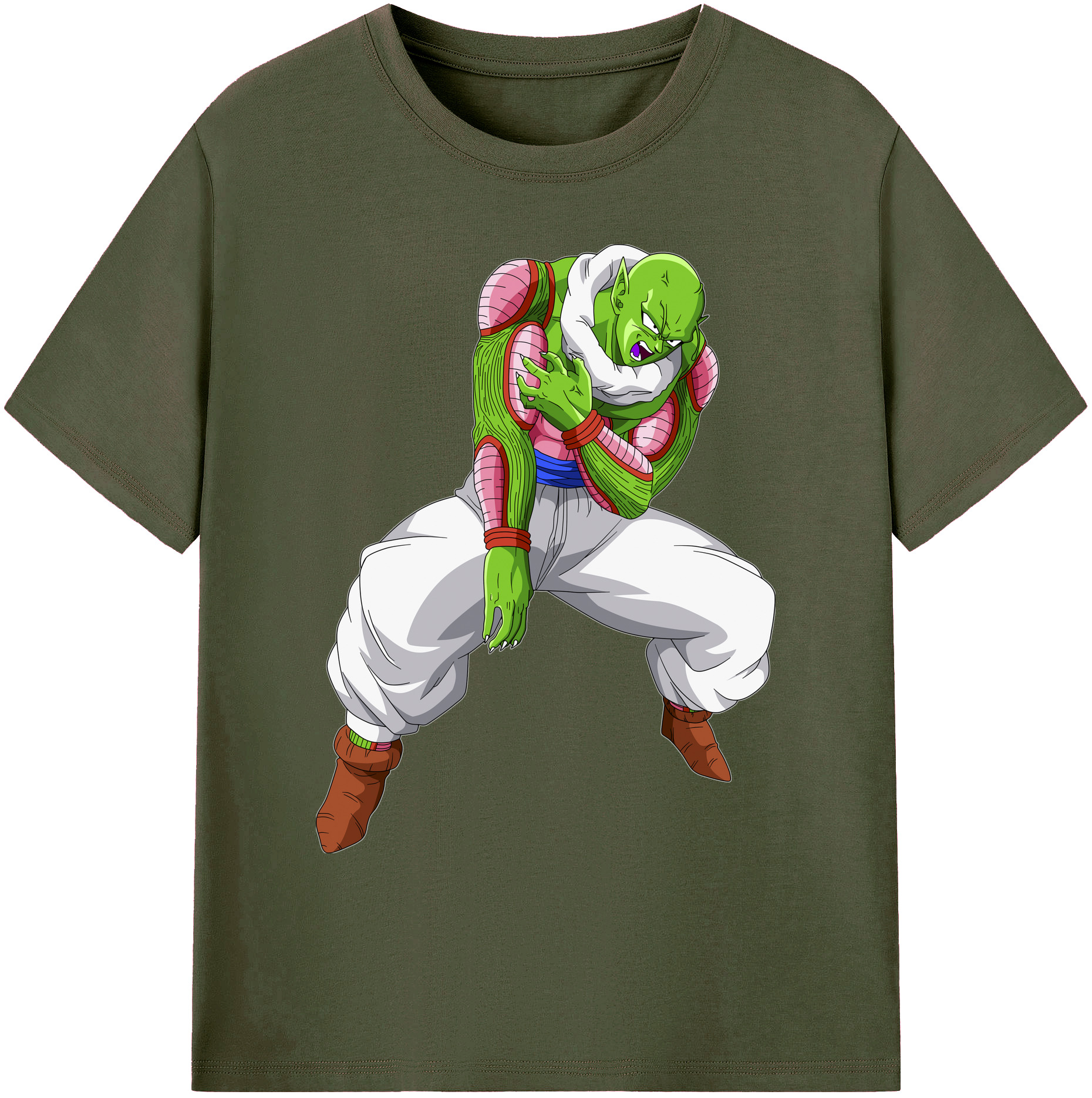 （画像用） ドラゴンボール ピッコロ DRAGON BALL Piccolo 綿100％ メンズ半袖Tシャツ｜肌触りやわらか＆通気性